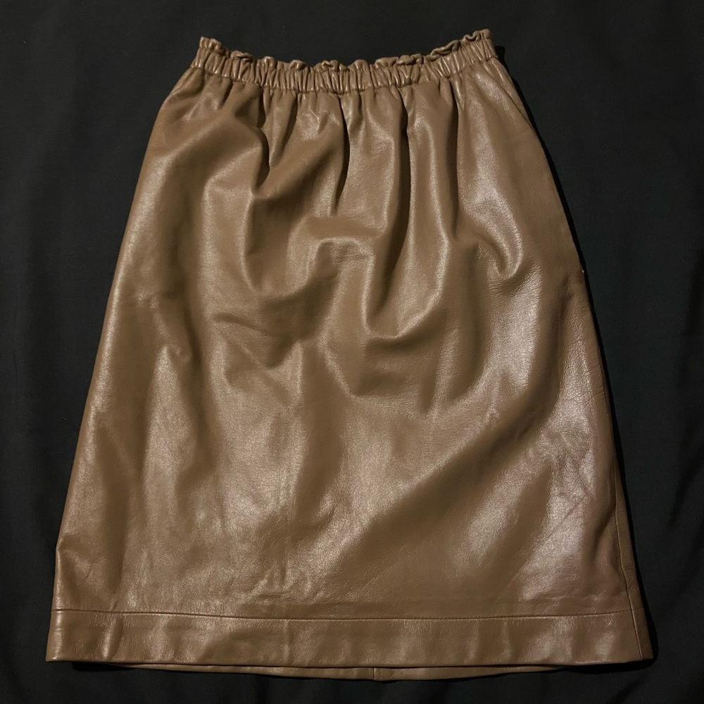 2/$20 Vintage Vakko Leather Skirt